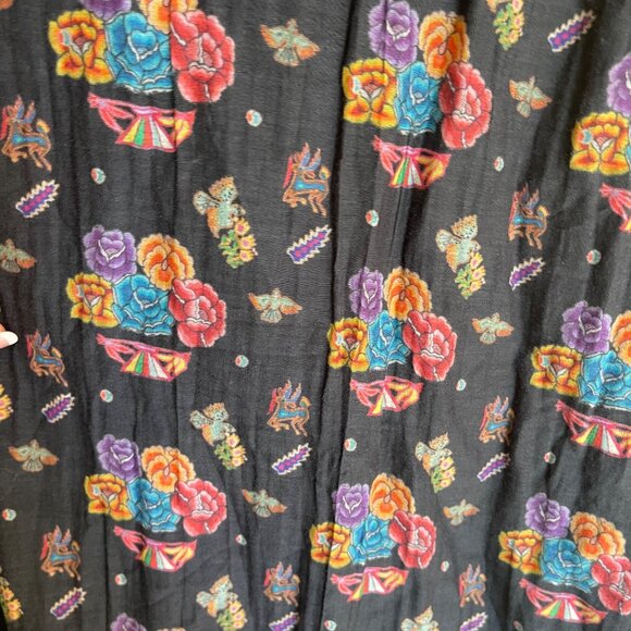 Carolina K Womens Dress Size Small Black Floral Crochet Trim Maxi Pure Viscose - Picture 13 of 15